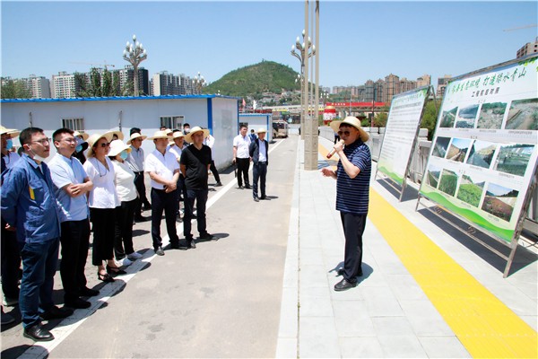 陕西金年会集团复工复产促增长项目观摩会议与会人员走进金年会保隆生态三秦在延在铜项目