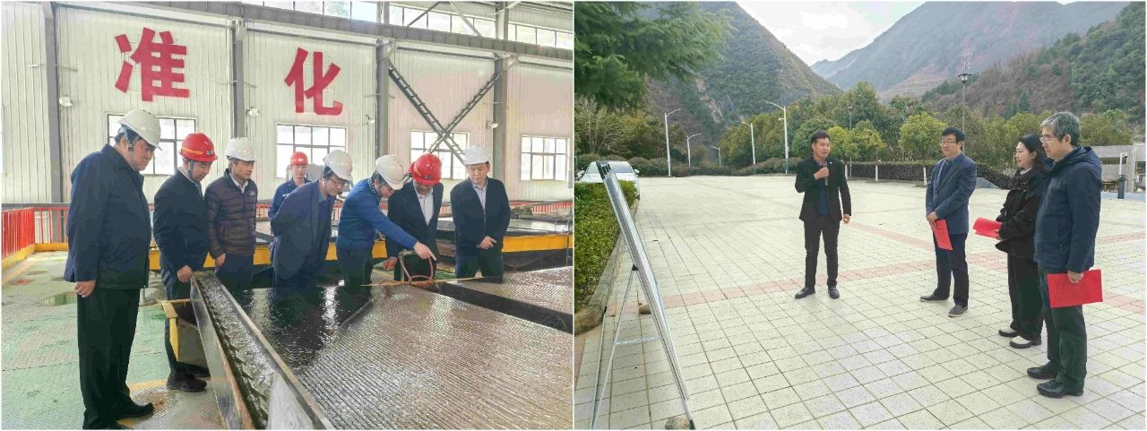 陕西金年会集团表部董事赴鼎丰矿业公司、水环境公司镇安污水处置厂调研领导工作