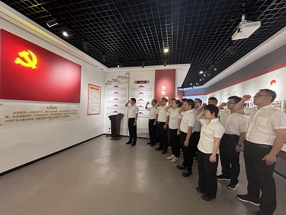 商南公司结合党支部发展“赓续红色血脉，砥砺奋进征程——庆祝中国共产党成立104周年”主题党日活动